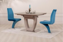 Стіл "Олівер" 120-160x80 см шампань сатин