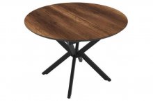 Стіл "Денвер" 110-145х110 см горіх темний