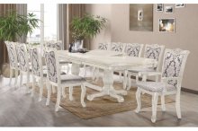 Стіл "Лісабон" 190-290х106 см білий +10 (8+2) стільців 