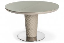 Стіл "Шанель" 120-160x120 см скло шампань сатин 