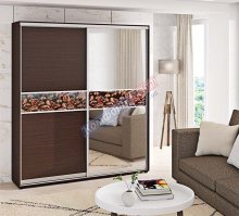 Шафа-Купе 0,9м "Модель 2" дводверний з зеркалом