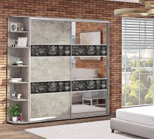 Шафа-Купе 1,0м "Модель 3" дводверна з зеркалом 1000х2100/2400 