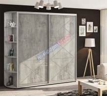 Шафа-Купе 1,0м "Прованс" фарбувань високий глянець дводверний 1000х2100/2400 