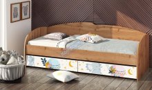 Ліжко ДО-117 фотодрук, односпальні 900 мм