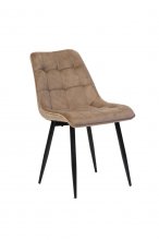Стілець N-46 капучино велюр + чорний