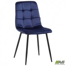 Стул Cherry черный/ вельвет синий