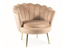 Крісло Camellia 1 Velvet Signal бежевий CAMELLIAV1BEZL
розмір