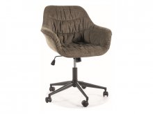 Q-213 Кресло офисное  BREGO цвет оливковый   77
размер 85÷95/42/46÷56/70 см 