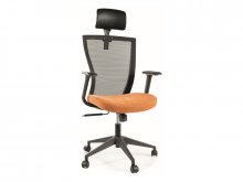 Q-328 Н Крісло офісне жовтогаряче,механізм TILT
розмір 97÷107/48/44÷54/62