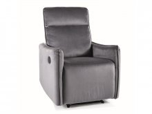 TRAVIS 1 Крісло розкладне тканина VELVET CIEMNY BEŻ BLUVEL 14 колір сірий
розмір 72х102х48х53 см