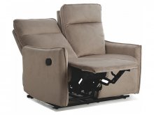 TRAVIS 2 Диван двомісний реклайнер тканина VELVET CIEMNY BEŻ BLUVEL 40 колір бежевий
розмір 127х102х48х53 см