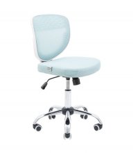 Крісло Лео – комплектація Хром – механізм M-1 (Tilt) – оббивка Синій