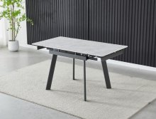 Керамічний стіл TM-80 коса вайт + сірий 