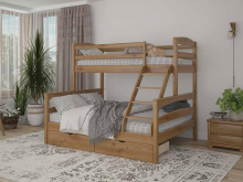 Чикаго ліжко духярусна дерево
розмір 1,2 х 0,7 х 2,0/1,9