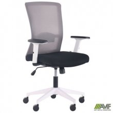 Крісло Uran White сидіння Нест-01 чорна/спинка Сітка HY-109 сіра