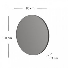 DOMINICA дзеркало 80 taupe / дуб silverjack