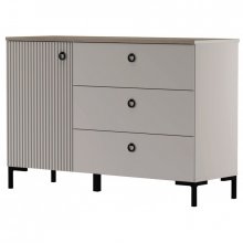 DOMINICA комод 1d3s taupe / дуб silverjack 