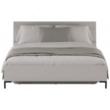 DOMINICA ліжко 160 з підйомним механізмом taupe / дуб silverjack