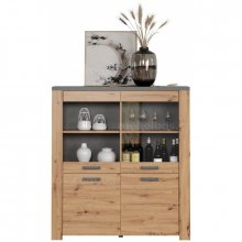 FOLLOW вітрина низька 2d2w дуб artisan / matera