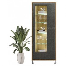 GRACE вітрина 2w дуб navarra / grafit