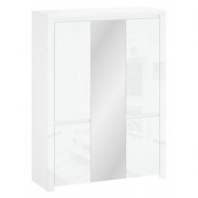 LINGO шафа с дзеркалом 5d [F] білий глянець 