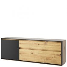 BOSCO шафка ТВ 1d1s1k/165 дуб artisan / чорний