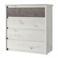 NONELL комод 4s вільха полярна / онікс 