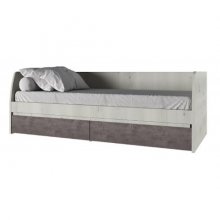 NONELL кровать 2s/90 ольха полярная / оникс