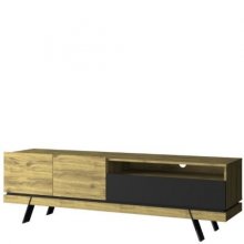 STREET шафка ТВ 2d1s/160 дуб navarra / чорний