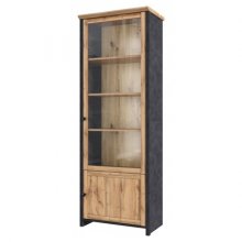 NICOLE витрина 1d1w дуб wotan / matera