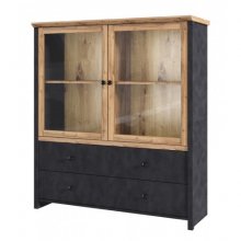 NICOLE витрина низкая 2w2s дуб wotan / matera