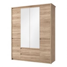 SOMMA шкаф с зеркалом 6d2s дуб sonoma