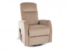 Крісло-реклайнер Signal Leto velvet бежевий (LETOVBE)