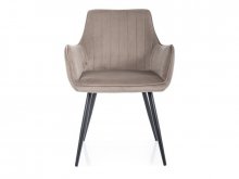 APPLE Крісло бежеве тканина VELVET BLUVEL 40