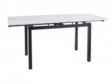 GD-017 Стіл обідній з ефектом мармуру колір білий GD017BC110
розмір 110(170)x74 см