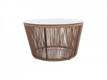 BAHAMA Стіл журнальний стекло колір білий
розмір FI80х45 см