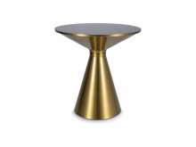 SETI Стіл журнальний скляний колір чорний / золото
розмір FI50X53