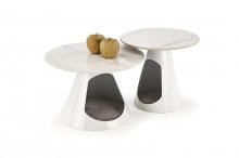 OSARIO Стіл журнальний 2 шт колір білий
розмір 60/40 cm і 50/46 см