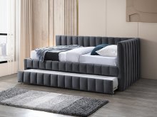 ALFIE  Диван-Ліжко колір сірий VELVET BLUVEL 14 (праве й ліве ) ALFIEV120SZ
розмір 120х200