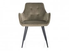 LEMON VELVET Крісло металеве тканина колір оливка
LEMONVCOL
розмір 85/47/5747 см