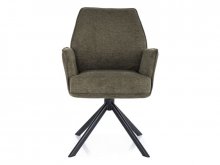 HUGO BREGO Крісло металеве крутящее колір оливковий OLIWKA 77
розмір 90/46/58/49 см