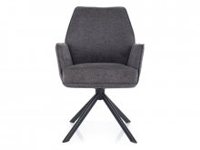 HUGO BREGO Крісло металеве крутящее колір сірий C.SZARY 18
розмір 90/46/58/49 см