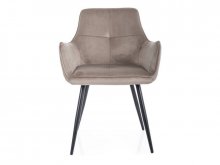 GRAPE VELVET Крісло металеве тканина колір бежевий C.BEŻ BLUVEL 40
розмір :85/47/5747