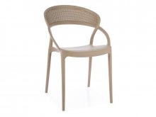 GLIS II Стул пластіковий колір бежевий
розмір 81/43/52/45 см 