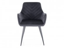 FIG VELVET Крісло металеве тканина колір чорний BLUVEL 19
розмір 85/47/5747 см