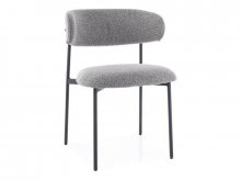 ELTON Стілець металевий тканина колір сірий TAP.232
розмір 80/46/56/49 см 