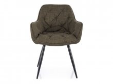 Стілець з підлокітниками Signal Cherry Bjorn чорний/оливковий (CHERRYBJCOL)
розмір 87/43/57/48 см