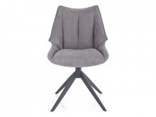 CODA VARDO Стілець металевий крутящий тканина кольору сірого SZARY 11
розмір 91/46/56/50 см 