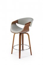 H-123 Стул барний деревяний колір сірий / горіх
розмір 55/51/91/63 cm