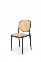 K-529 Стілець пластиковий колір чорний/ натуральний
розмір 42/51/83/46 cm